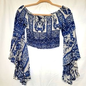 Three Days Boho Crop Top MED